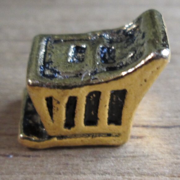 Antiqued Gold Plated 925 Silver Sleigh European Charm - Picture 7 of 10